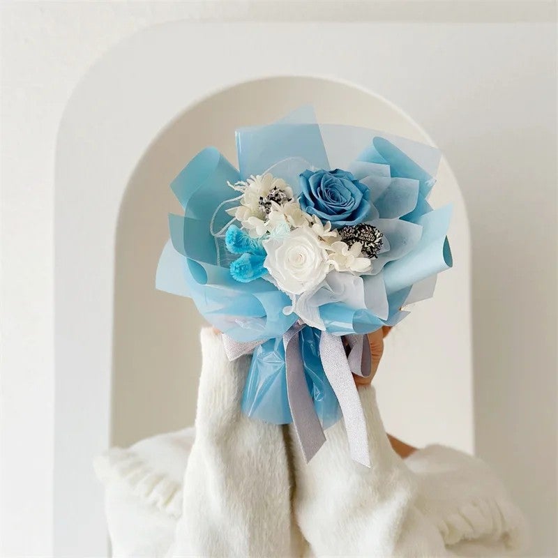 Bluejw Colorful Dried Flower Bouquet Mini, Natural Dried Plants for DIY Crafts, Valentine's Day Gift, Home Decor, Luxury Handmade Material - Image 1