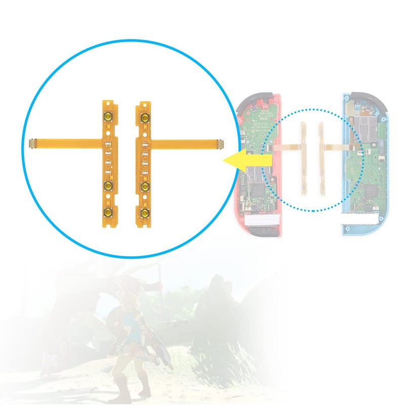 Mcbazel Replacement SL SR Left Right Sync Button Ribbon Flex Cable Set for NS Switch NS Joy-Con Controller Repair Spare Parts (NOT for Switch 2) - Image 5