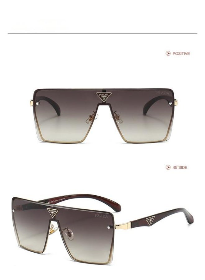 PRADY PRADA Cycling Sunglasses Square PS55WS Sunglasses,Narrow-rimmed Frames with Gradient Brown Lenses Prada - Image 2