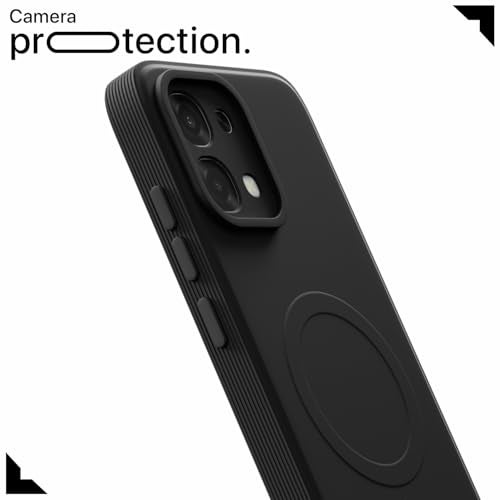 Pikkme Back Cover for Oppo F31 5G / Oppo F33 5G Soft Matte Silicone Mag-Safe Design (Mag-Safe Not Support) Camera Protection | Slim Fit Bumper Cover (Black) - Image 5