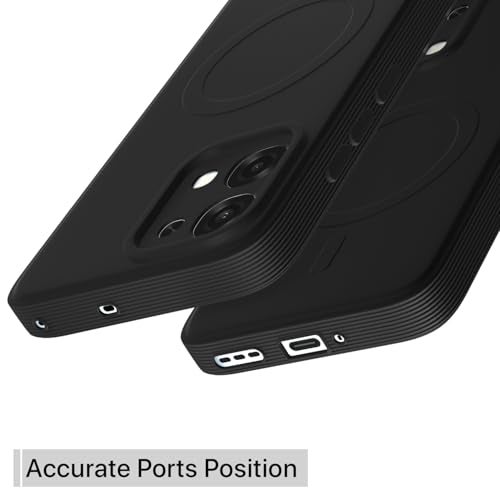 Pikkme Back Cover for Oppo F31 5G / Oppo F33 5G Soft Matte Silicone Mag-Safe Design (Mag-Safe Not Support) Camera Protection | Slim Fit Bumper Cover (Black) - Image 4