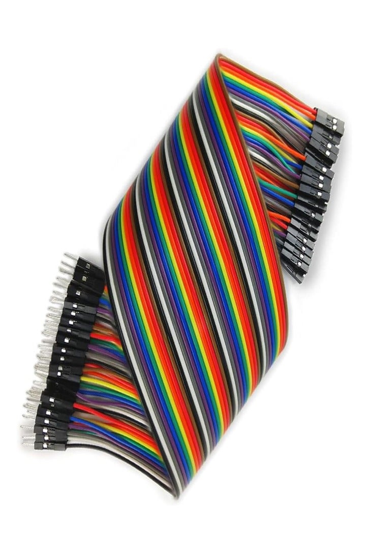 MMOBIEL 120 Pcs Multicolored Dupont Breadboard Jumper Wires 40-pin M/F, 40-pin M/M, 40-pin F/F Ribbon Cables Kit Compatible with DIY Arduino, Raspberry Pi 2 3 4 Projects, Length 20cm / 8 Inch  - Image 4