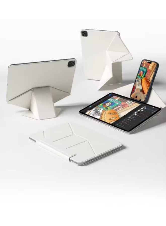 جراب حماية مغناطيسي لجهاز iPad 10 (10.9‘’)/iPad 11 (A16) 【2025】، حامل متعدد الزوايا، جراب حماية مغناطيسي فائق القوة بدون عوائق. جراب رفيع للغاية مع مشبك مدمج قابل للفصل. حامل أقلام جديد مُحسّن وقابل للفصل. - Image 1