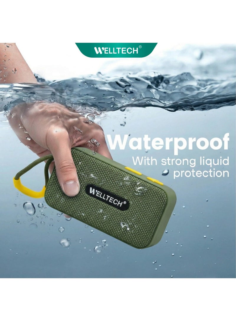 WELLTECH Portable Bluetooth Speaker Wireless Deep Bass Sound Outdoor Speaker with TF Card AUX USB Long Battery for Travel Party – Welltech BOOM30 - Image 2
