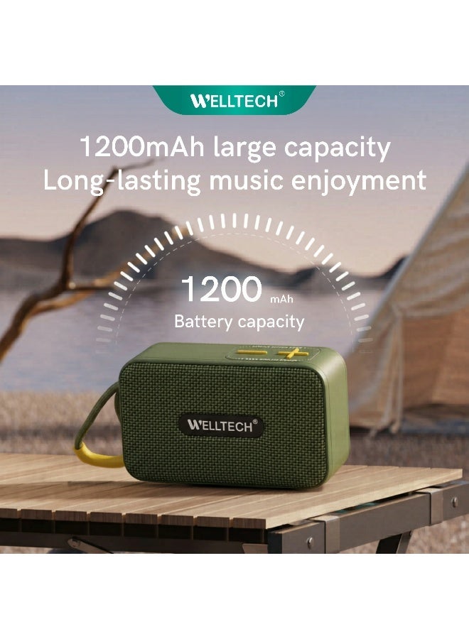 WELLTECH Portable Bluetooth Speaker Wireless Deep Bass Sound Outdoor Speaker with TF Card AUX USB Long Battery for Travel Party – Welltech BOOM30 - Image 4