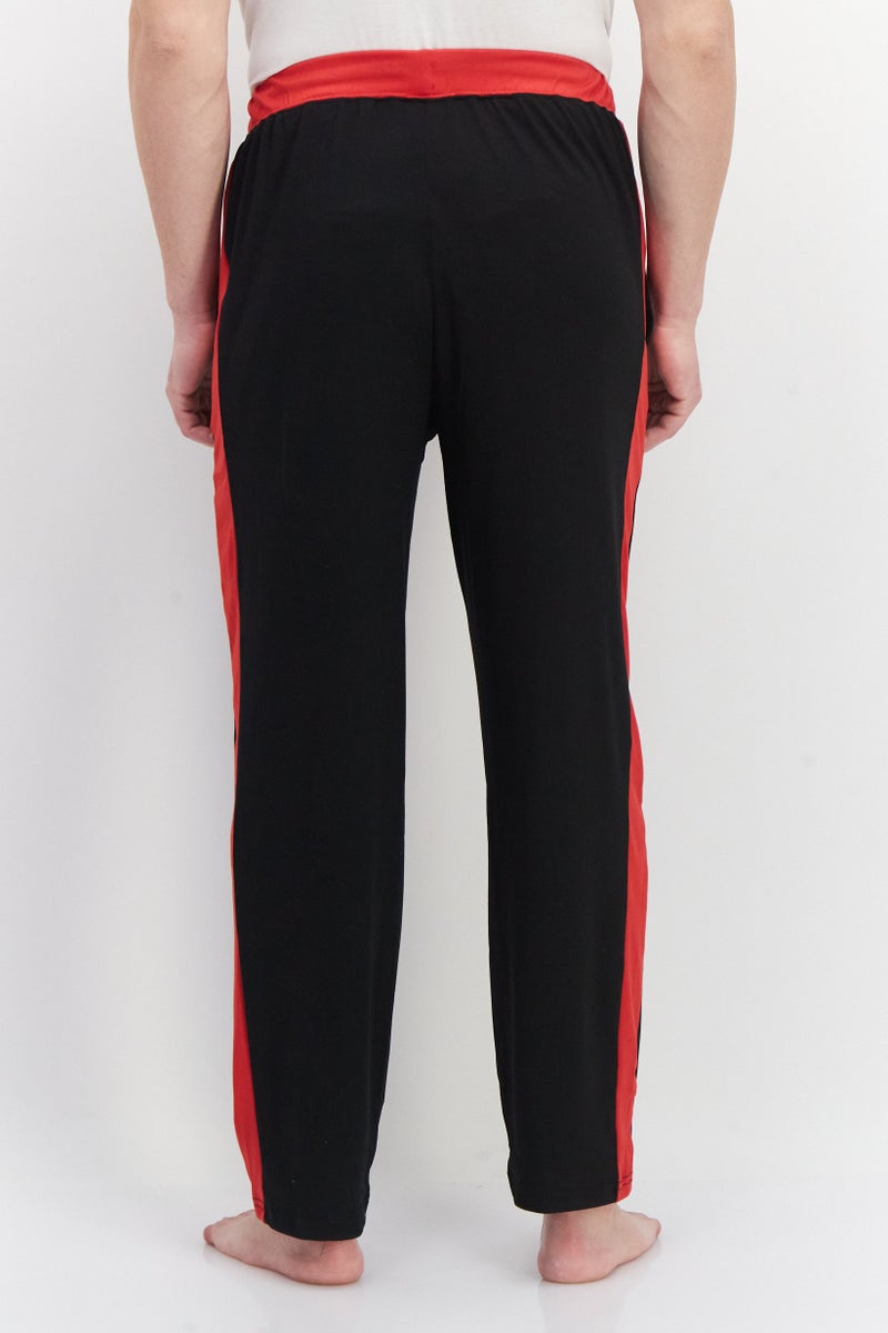 STARTER Men Brand Logo Drawstring Lounge Pants, Black - Image 3