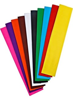 Nova Color Nc-338 Crepe Paper Set of 10 Mixed Colors  - Image 1