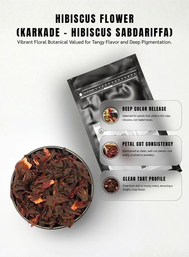 AWAFI MILL Hibiscus Flower Tea (Hibiscus sabdariffa) – Dried Roselle Petals | Tart–Berry Herbal for Hot Cups, Iced and Dessert Glazes - 500 g | 17.6 Oz - Image 5