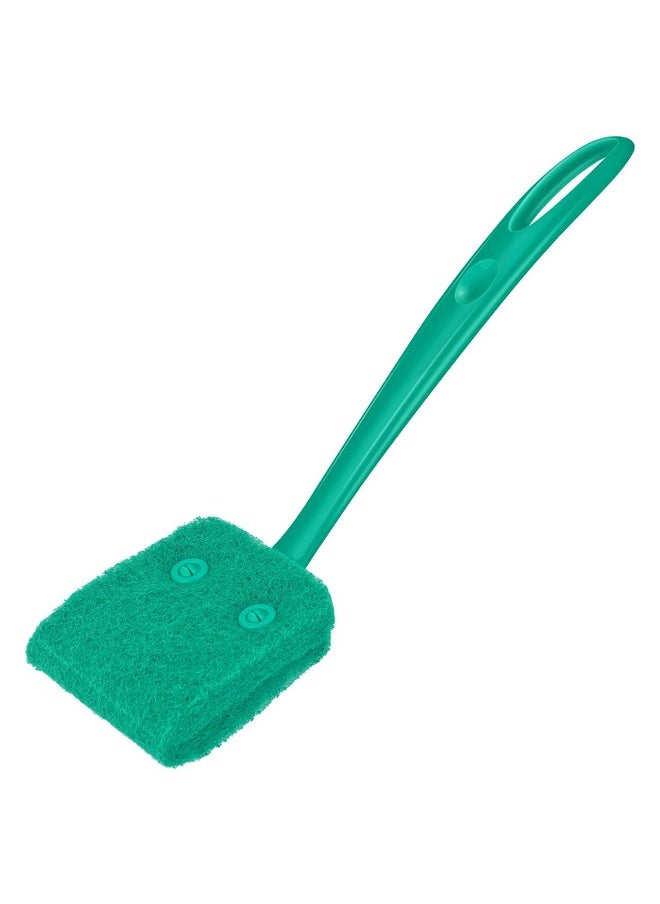 Pawfly Pawfly Fish Tank Cleaning Tools Aquarium Algae Scraper Sponge Brush Cleaning Scrubber with 10 inch Non-Slip Handle for Glass Fish Tanks  - Image 1