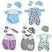 ARTST Baby Doll Clothes12 inch Doll Clothing for Baby Alive 5 Set Knitted Outfit Accessories for 1012 inch Girls Boys - Image 2