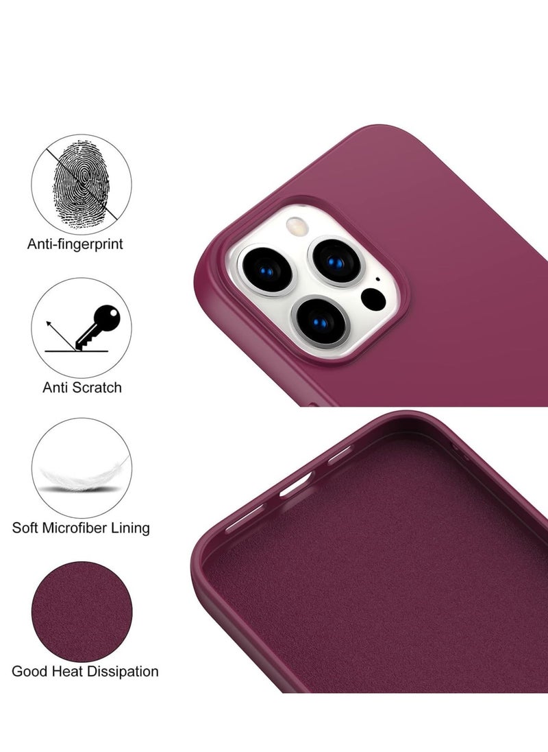 Raxoom Silicone Protective Case Compatible with iPhone 14 Pro Max Soft Liquid Gel Rubber Cover Shockproof Bumper Anti-Scratch Anti-Fingerprint Anti-Drop Slim Cover for iPhone (for iPhone 14 Pro Max) - Image 4