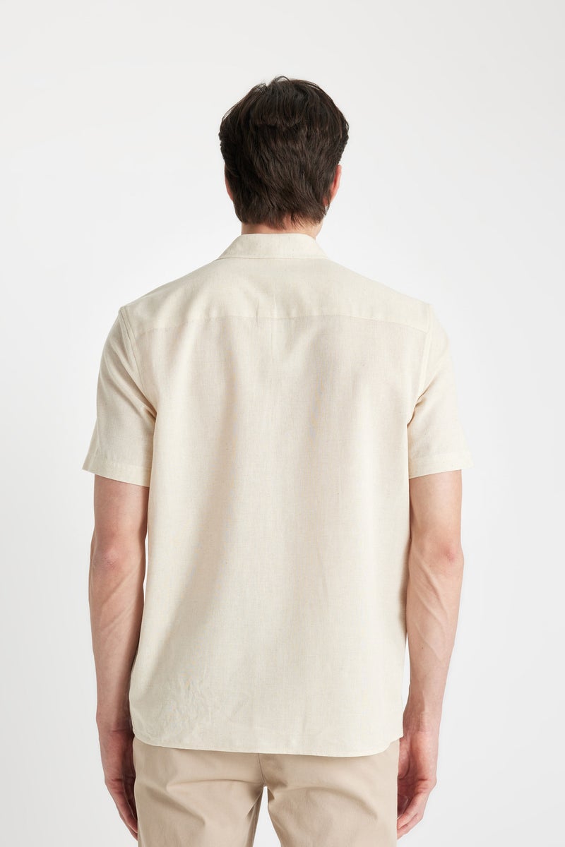 DeFacto Man Regular Fit Polo Collar Short Sleeve Shirt  - Image 4
