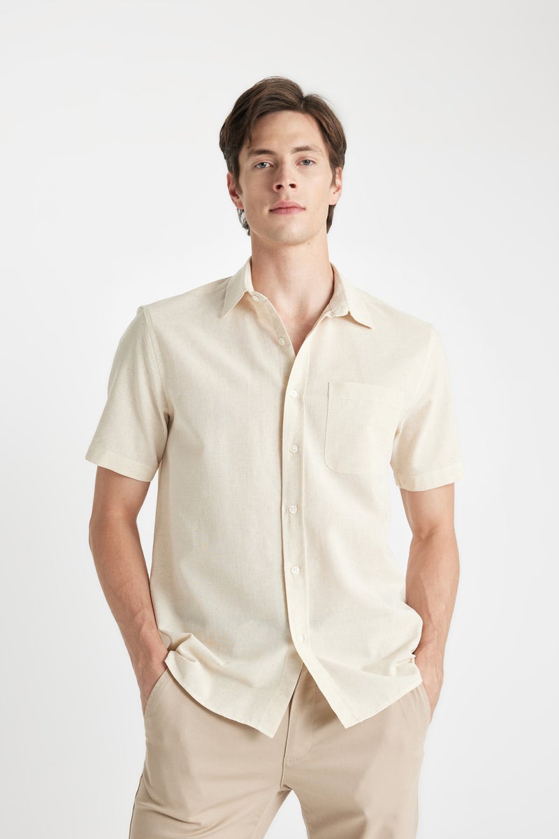 DeFacto Man Regular Fit Polo Collar Short Sleeve Shirt  - Image 1