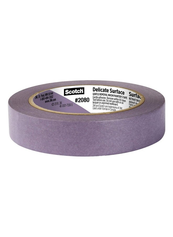 Scotch  Delicate Surfaces Painters Tape, 0.94 In X 60 Yd, Damage-Free Painting Prep, Protect Delicate Surfaces, Uv & Sunlight Resistant, Solvent-Free Adhesive, Indoor Masking Tape, 1 Roll (2080El-24E)  - Image 3