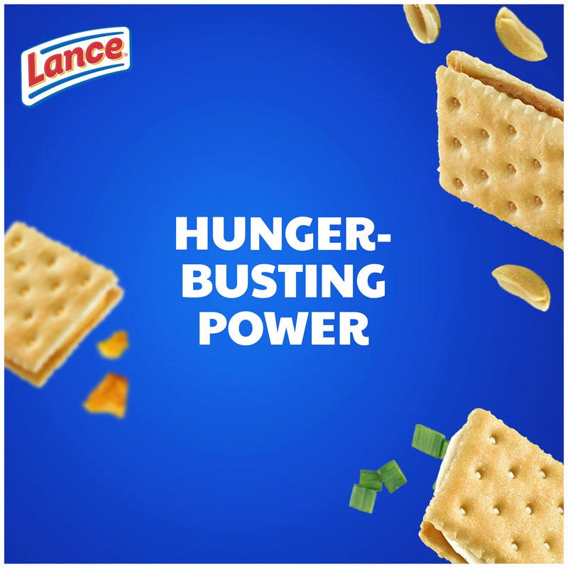 Lance Sandwich Crackers, Captain's Wafers, Variety Pack, 10 Individual Packs, 6 Sandwiches Each - Image 2