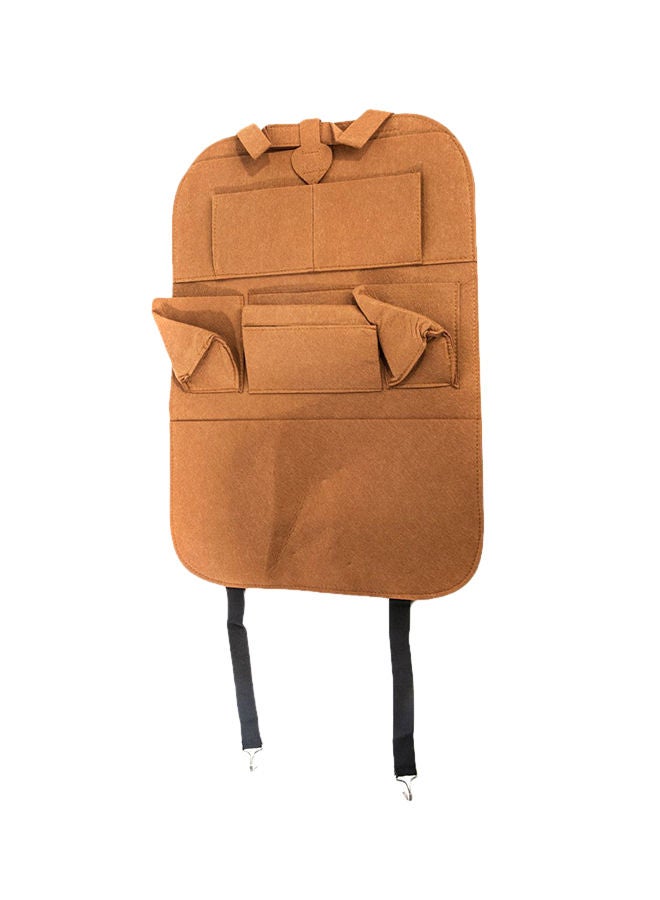 NIBEMINENT Car Seat Back Organizer - Brown