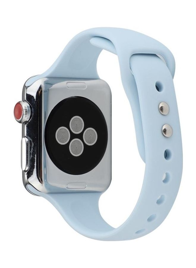 NIBEMINENT Replacement Watchband for Apple Watch Series 7/6/5/4/3/2/1/SE 38/40/41mm Sky Blue - Image 4