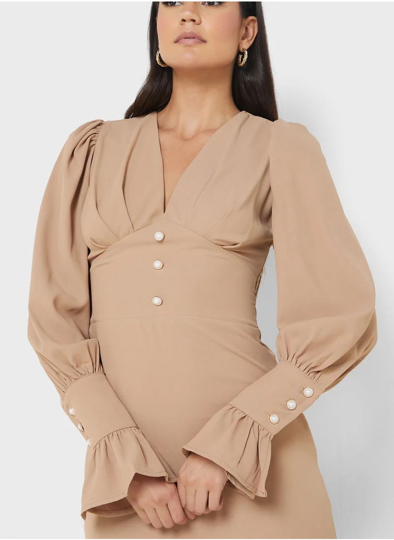 ELLA Puff Sleeve Dress