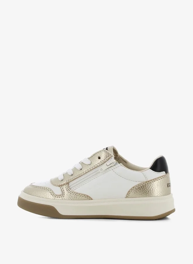SJ Safety Jogger Girls' Panelled Lace-Up Sneakers