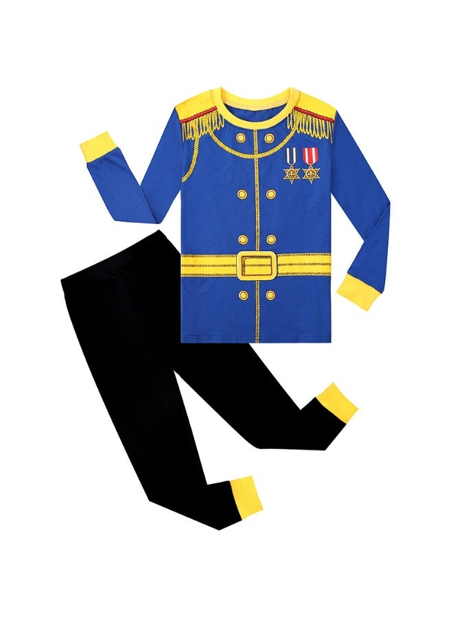 general Halloween boy's glowing pajama set that lights up at night - skeleton costume for role-playing - Image 1