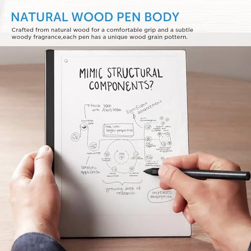Fondpen Wooden EMR Stylus for Remarkable 2 Pen,Replacement Pen for Remarkable 2 Tablet, Digital Pens with 4096 Pressure Level, Palm Rejection Compatible with Remarkable Devices & Replacement 2 Tips - Image 3