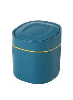Beautiful Mini Desktop Trash Can, Household Desk Wastebasket With Lid For Storage Of Sundries And Cleaning Tube  - Image 1