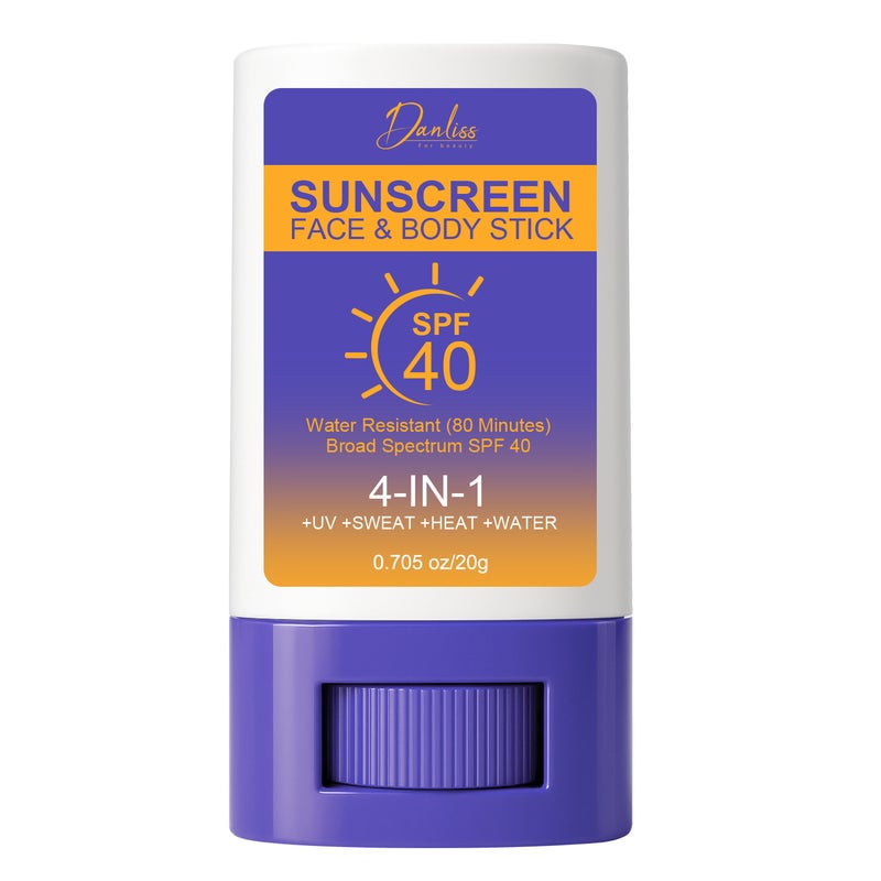 Danliss Sunscreen Face & Body Stick SPF 40, Waterproof, Sweat Resistant, 4-in-1    Protection - Image 5