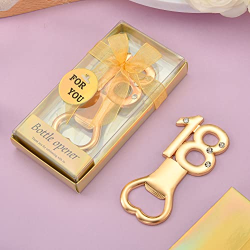 Winocbxt 24 Pieces/Packs 18 Bottle Openers for 18th Birthday Party Favors Wedding Anniversary Gidts Decorations or Souvenirs for Guests with Gift Boxes Party Giveaways for Adults (18) - Image 5