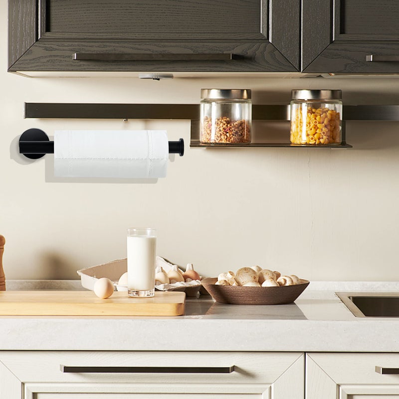 Nolimas Hand Towel Holder for Bathroom, Matte Black Hand Towel Bar, SUS304 Stainless Steel Hand Towel Hanger, Wall Mounted Small Hand Towel Ring, 9 Inch Round Heavy Duty Towel Rack for Bathroom, Kitchen - Image 4