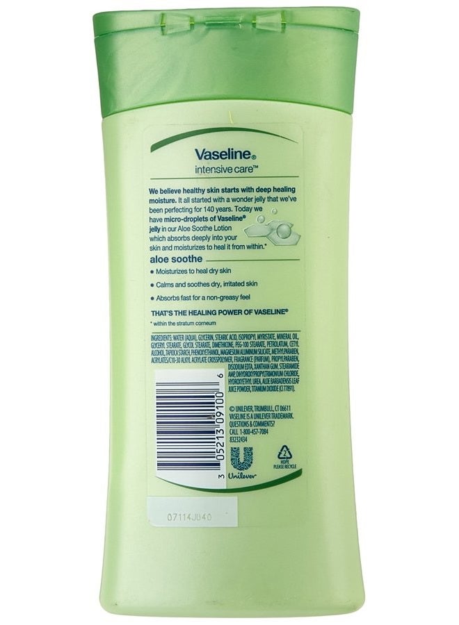 Vaseline Intensive Care Lotion 10 Ounce Aloe Soothe (Dry Skin) (295ml) (3 Pack) - Image 2