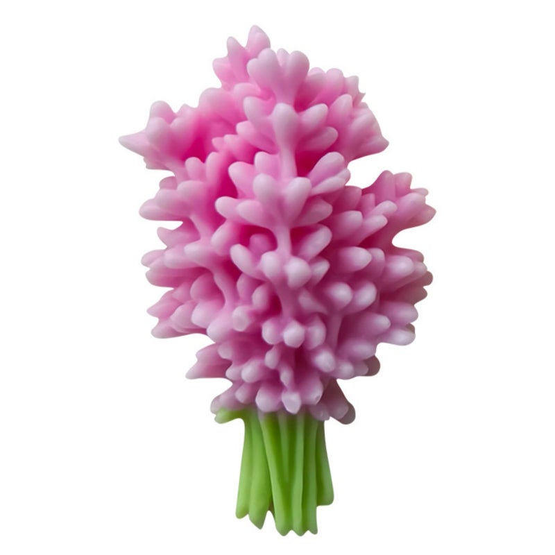 NINEXY 3D Flower Bouquet Candle Soap Silicone Molds Fondant Chocolate Candy Cake Decorating Mould Resin Clay Baking Pastry Tools (Lavender) - Image 3
