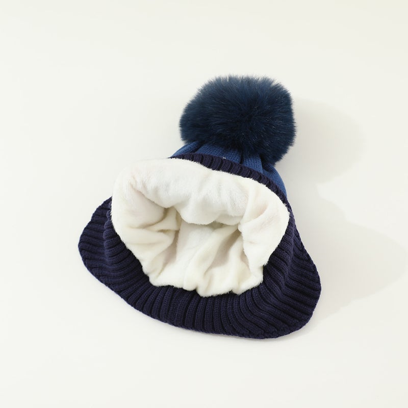 Children'S Hat Neck Set Suit Winter Baby'S Hat Ear Protection Hat Boys And Girls Dinosaur Wool Hat - Image 4