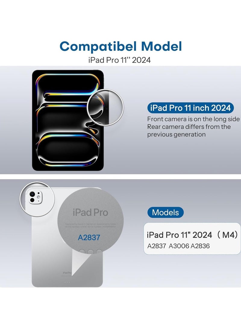 VKL [2 Pack] Screen Protector for iPad Pro 11 Inch [2024] Tempered Glass [Face ID & Pencil Pro Compatible] [HD Clear] Tempered Glass Screen Protector for iPad Pro 11'' (2 Pack, ipad pro 11'' (2024) - Image 2