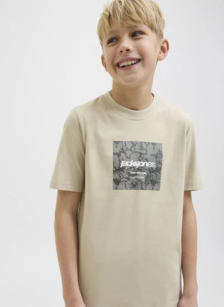Jack & Jones Junior Kids Logo Crew Neck T-Shirt