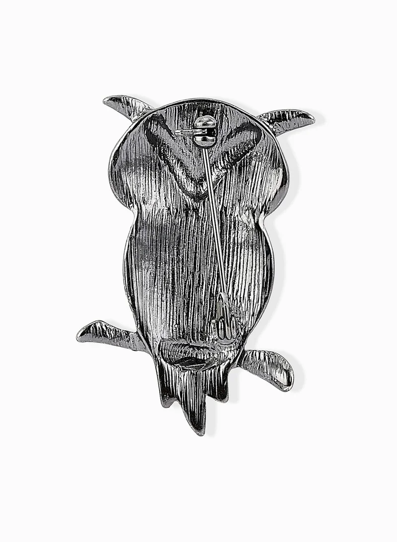 Ginger Owl Brooch