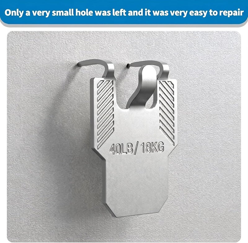 (ApeBest) Picture Hanging Hooks for Drywall Kit: 91Pcs 40LB Picture Hangers Claw Hardware Heavy Duty No Damage - Tool Free Room Office Mirror Photo Poster Frame Decor Wall Hanger Hooks - Image 5