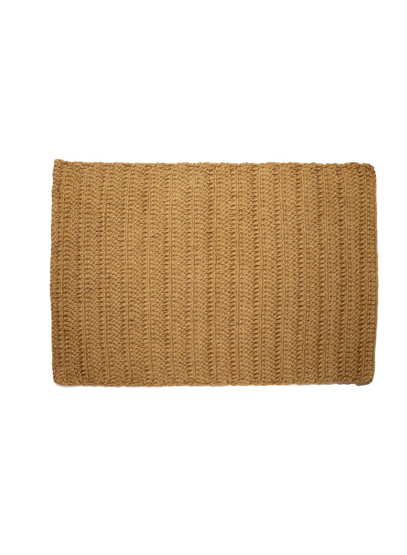 Elegant natural rug handcrafted in India from 100% natural jute fibers. - Image 2