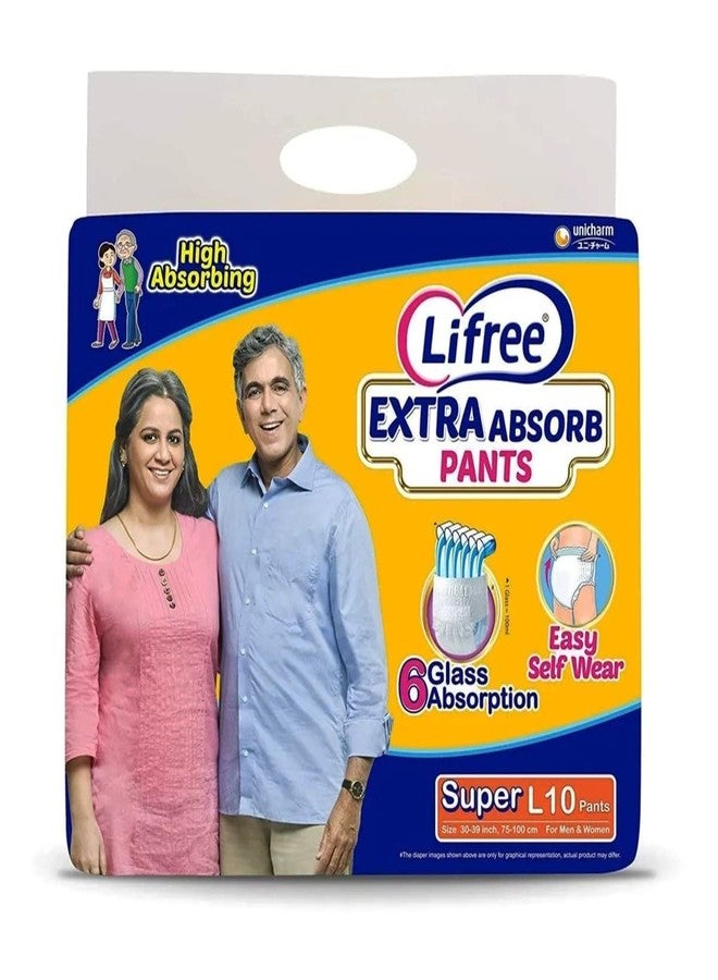 Lifree Adult Diaper -Large Set of 2 Packs (10 pcs Each) Waist Size 30-39 inches
