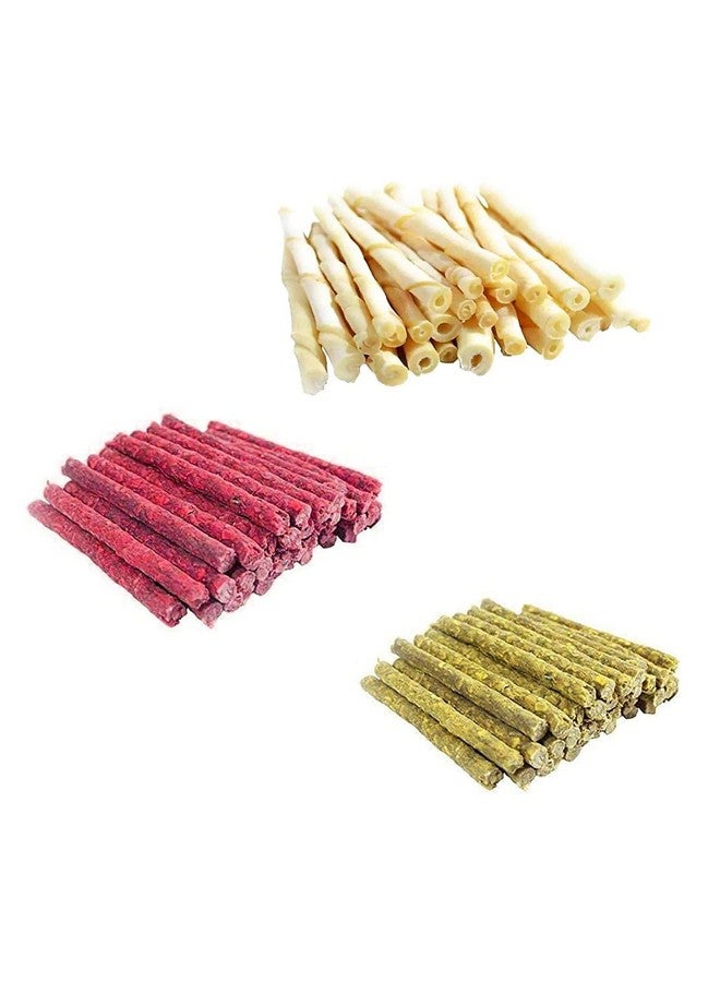 Generic Combo Pack Of Dog Treat Twisted Chew Sticks For Dogs(450G), Chicken Munchy Stick (450G) And Mutton Munchy Stick (450G)  - Image 1