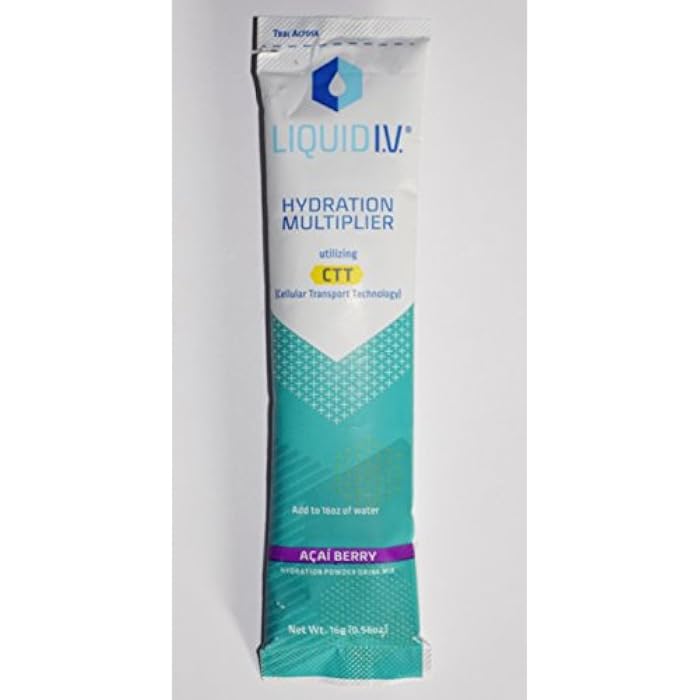 Liquid I.V. مشروب ليكويد آي في نكهة توت الأكاي للترطيب - حزمة فردية، 0.56 أونصة - Image 2