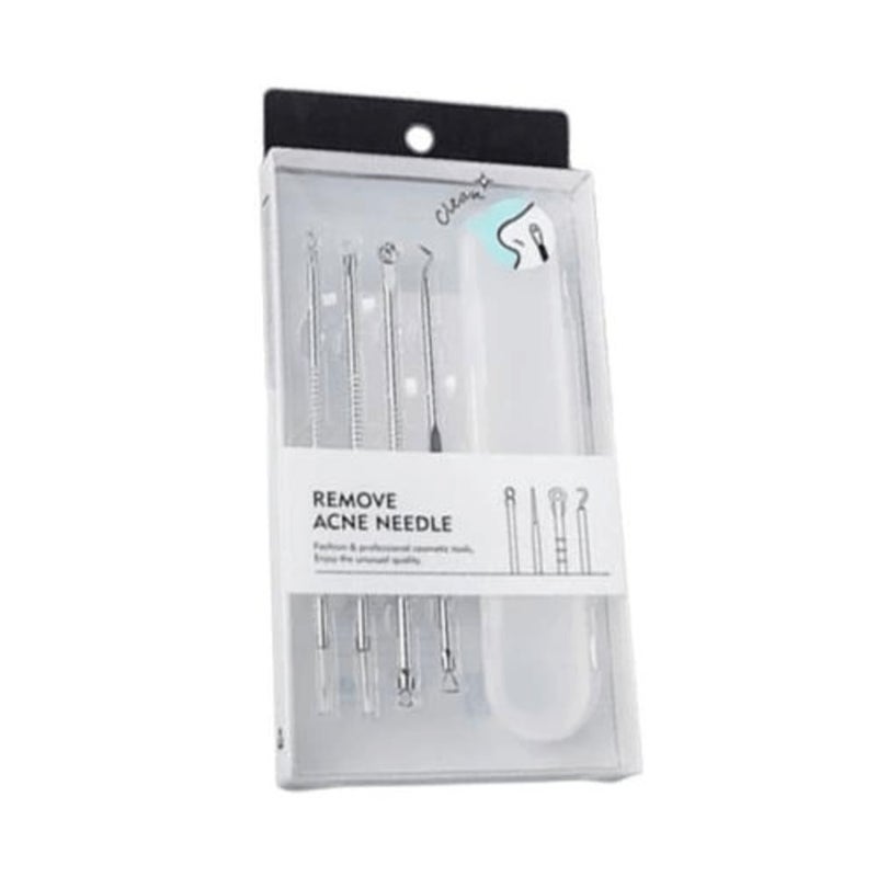 Minigood Acne Extraction Needle Set - used with care for the best result - a simple detail that helps care for skin prone to blackheads - a practical choice to add to your daily skin care tools - Image 1