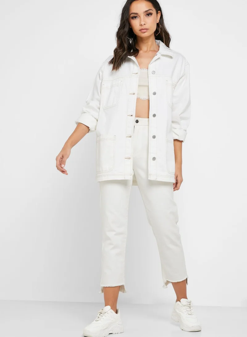 TOPSHOP Oversized Denim Shacket