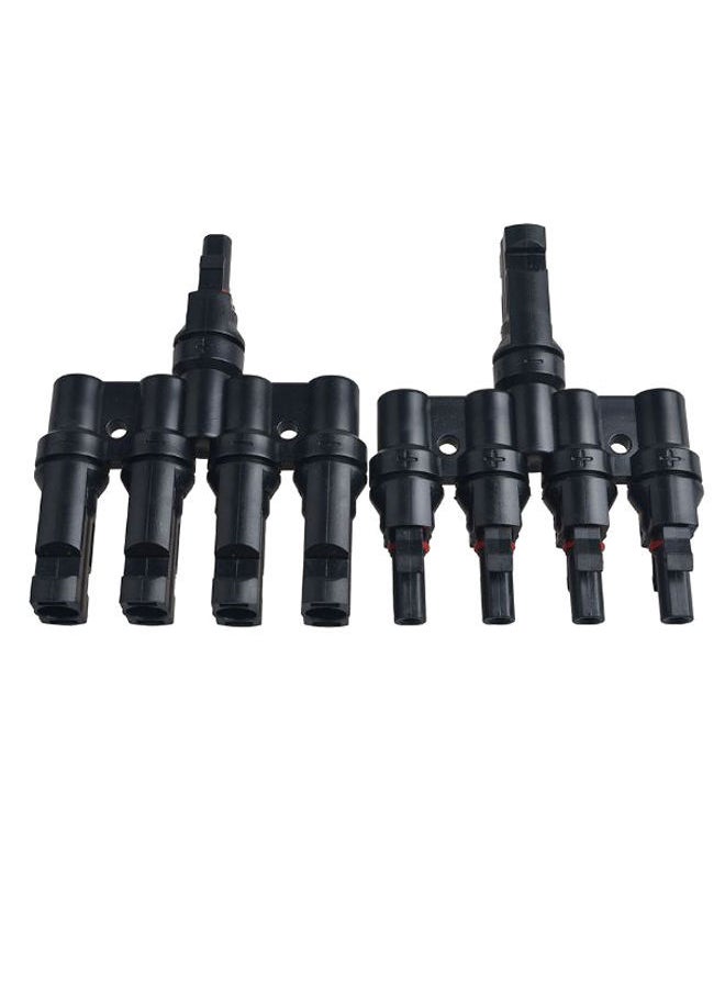 NIBEMINENT Solar Panel MC4 Branch Connector Black 