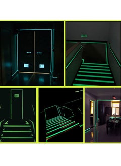 KASTWAVE Luminous Tape Waterproof Stickers Glow in The Dark Self-Adhesive Fluorescent Safety Warning Durable Wearable for Stairs Stage Supplies Decoration 3 Rolls  - Image 2