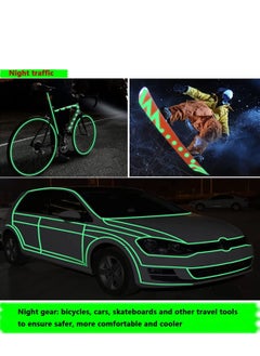 KASTWAVE Luminous Tape Waterproof Stickers Glow in The Dark Self-Adhesive Fluorescent Safety Warning Durable Wearable for Stairs Stage Supplies Decoration 3 Rolls  - Image 3