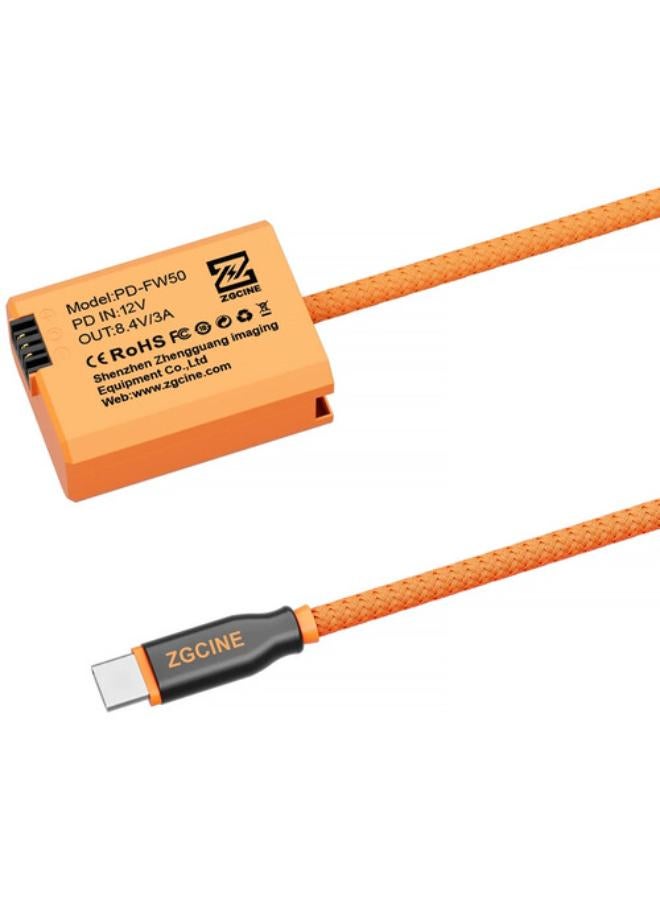 ZGCINE USB‑C PD to Sony NP‑FW50 Dummy Battery Cable - Image 4