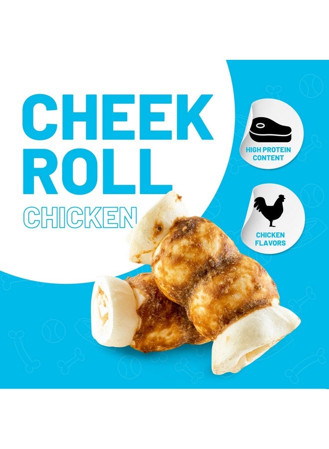 Sitka Farms Cheek Rolls Chicken Breast Basted 5-6" - 10 Count - Extra Thick Dog Chew Toy No Rawhide - 100% Natural Long Lasting Dog Toy - Healthy Teeth and Gums for Small Medium and Large Dogs - Image 2