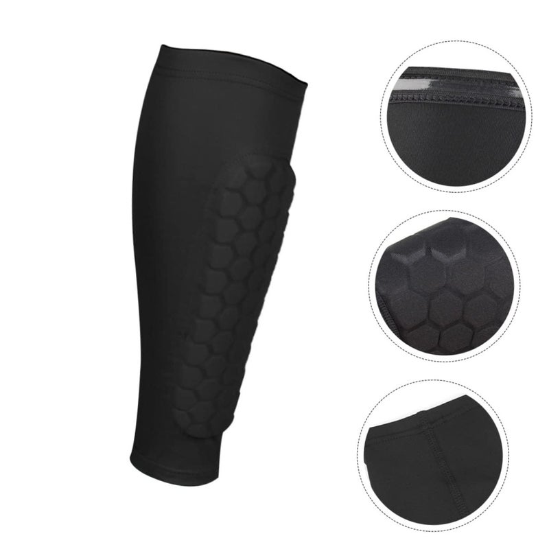 Black Calf Compression Sleeve For Sports Running Basketball Football Leg Support Injury Prevention - Image 4