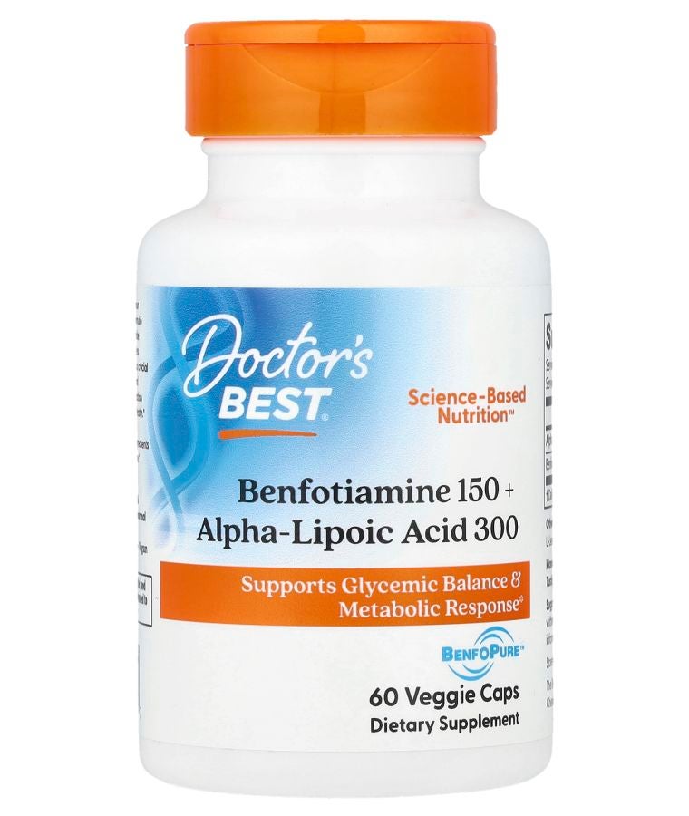 Benfotiamine 150 + Alpha-Lipoic Acid 300 60 Veggie Caps