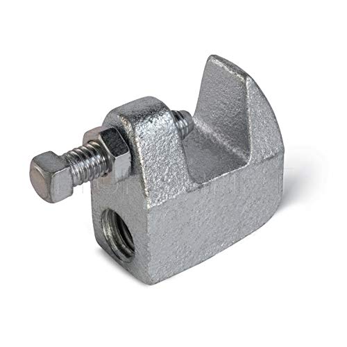 Highcraft DMCT-HF38-10 Junior Beam Clamp- Wall Ceiling Mount Vertical Piping Support- Clamp for Copper, Steel, PVC Tubing, 3/8 in., Electro Galvanized Steel (10 Pack) - Image 4